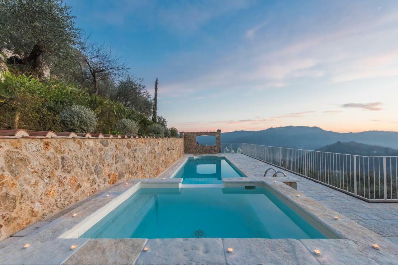 Charming Farmhouse In The Hills, Private Pool, Sea View, Dream Panorama Камайоре Экстерьер фото