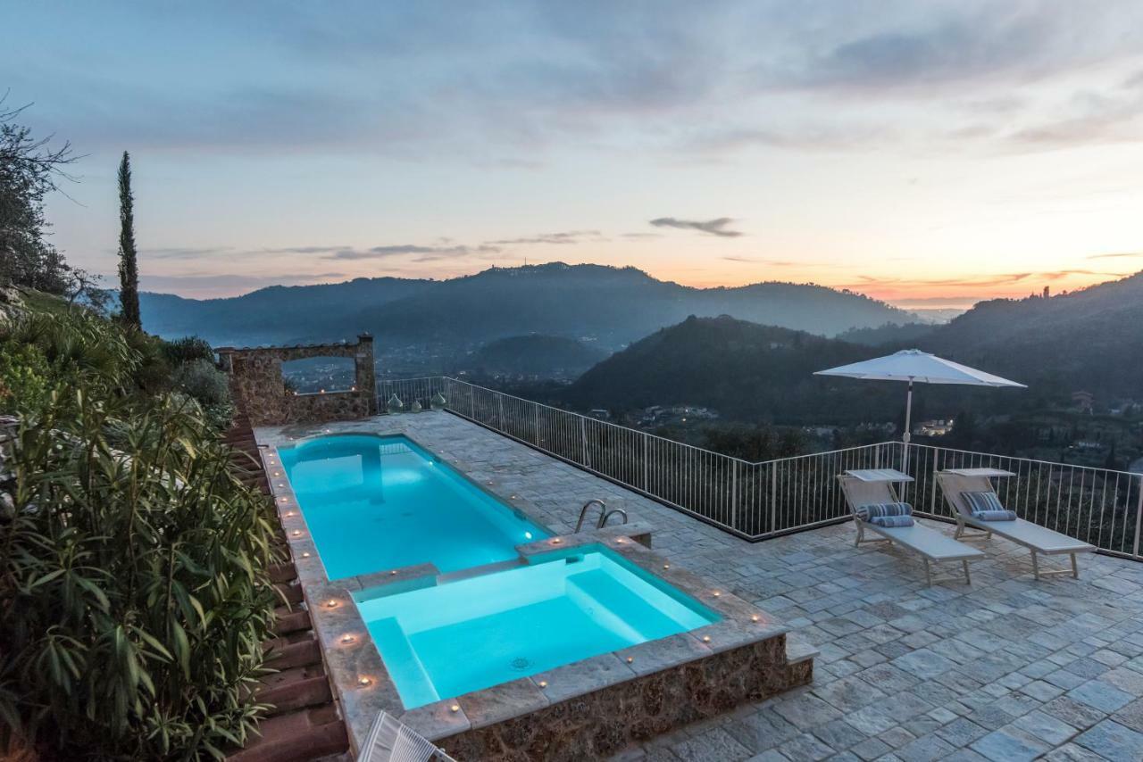 Charming Farmhouse In The Hills, Private Pool, Sea View, Dream Panorama Камайоре Экстерьер фото